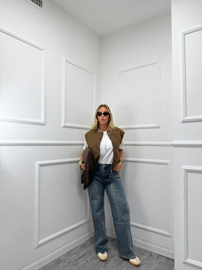 Jeans wide leg Edith lavaggio slavato fx9119