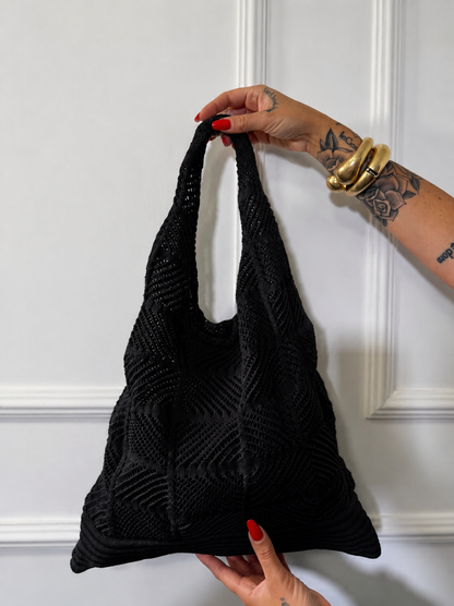 Borsa traforata in macramè (vari colori)