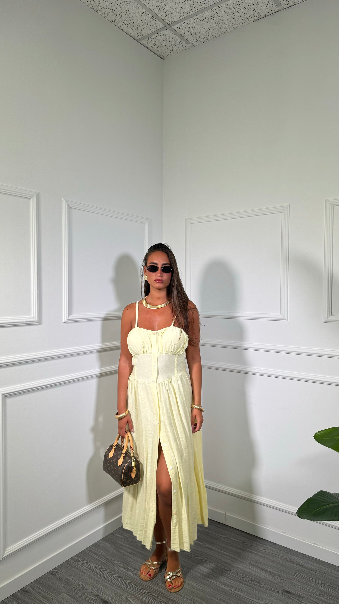 Abito midi (curvy) con fiocchi Flame (vari colori) 240