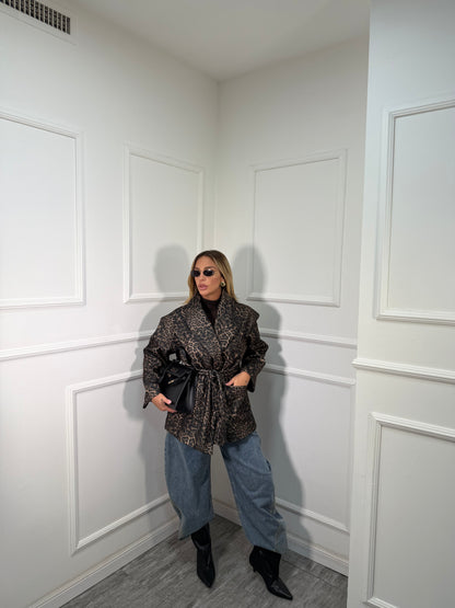 Cappotto in lana cotta Cherì maculato m11146