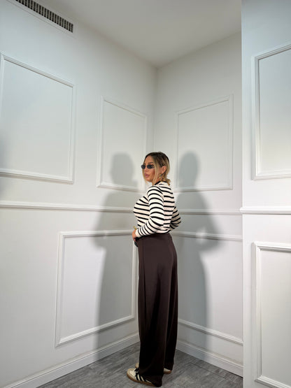 Pantaloni balloon Ella marrone 34902