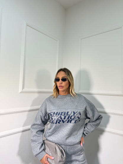 Coordinato in tuta Shibuya grigio rt739