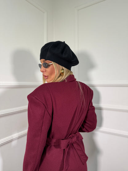 Cappotto misto lana Empire bordeaux 251631
