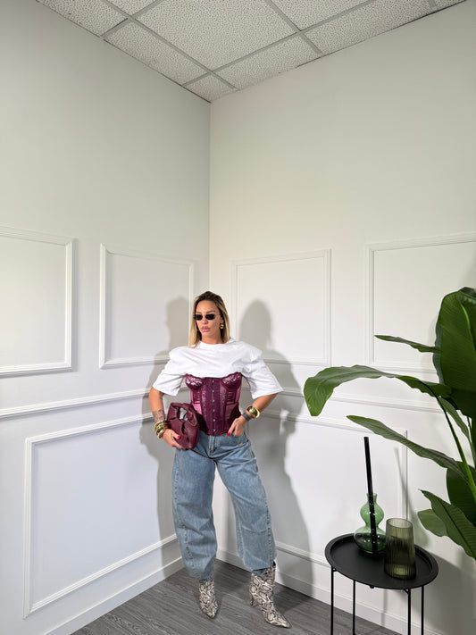 Jeans balloon baggy Caily lavaggio chiaro 6672