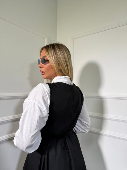 Abito svasato Ginny nero 9284