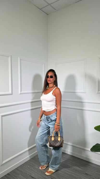 Jeans balloon lavaggio chiaro ja25