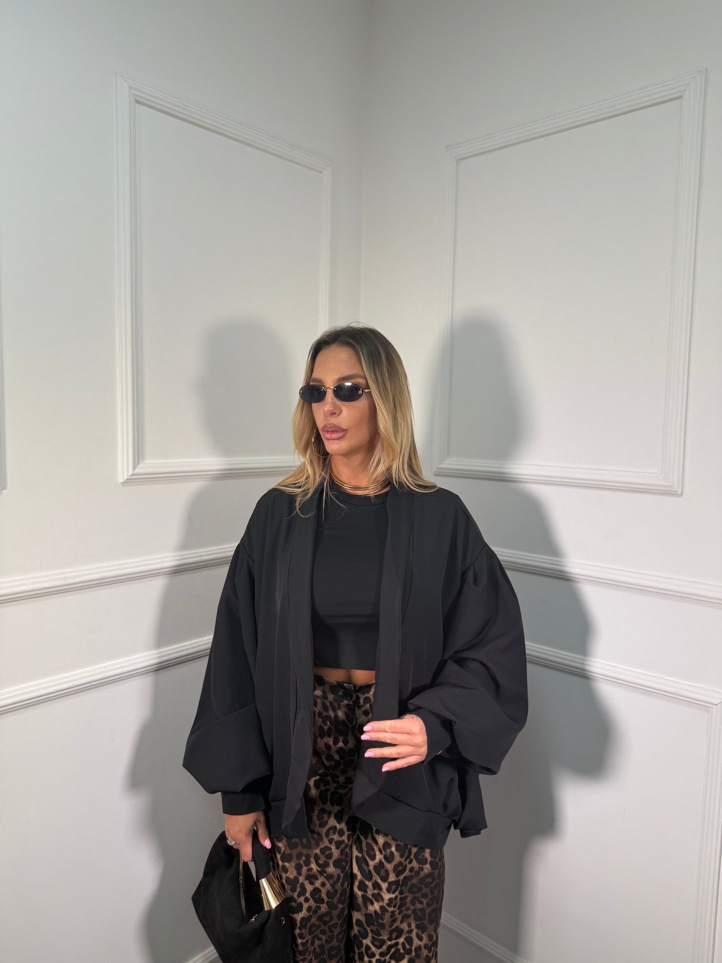 Giacca balloon Lavinia nera