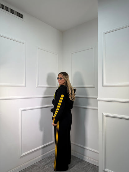 Coordinato in tuta Again nero/giallo 22648