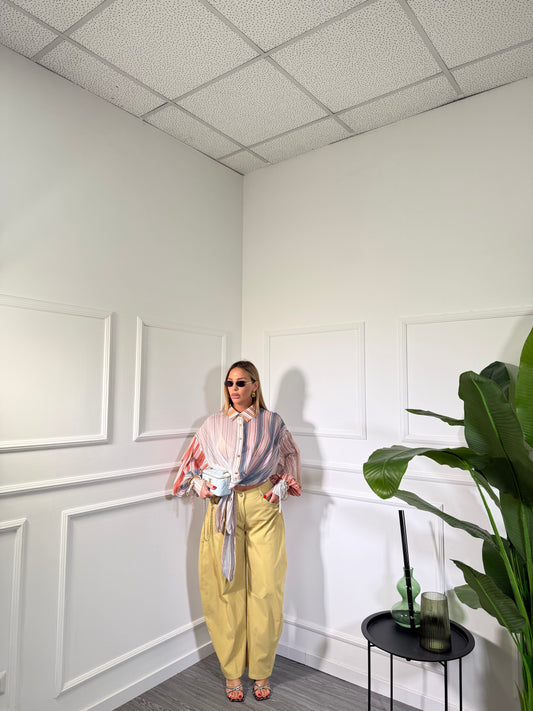 Pantaloni balloon Mara senape m13425