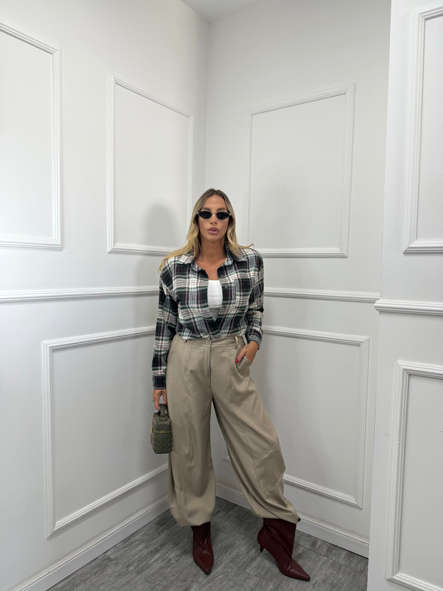 Pantaloni balloon con coulisse Harley sabbia 18190