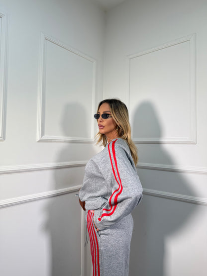 Coordinato in tuta Voyage grigio yt30056