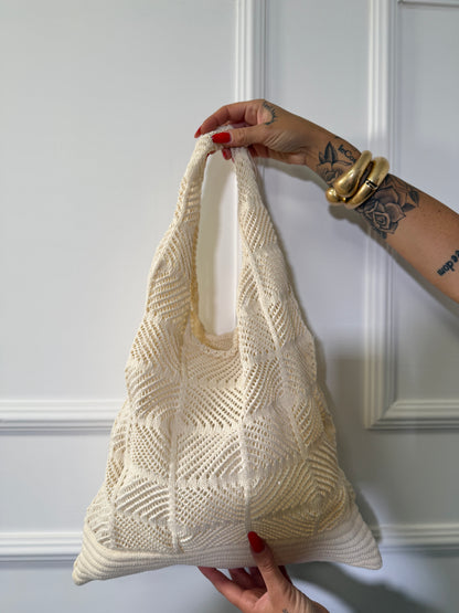 Borsa traforata in macramè (vari colori)