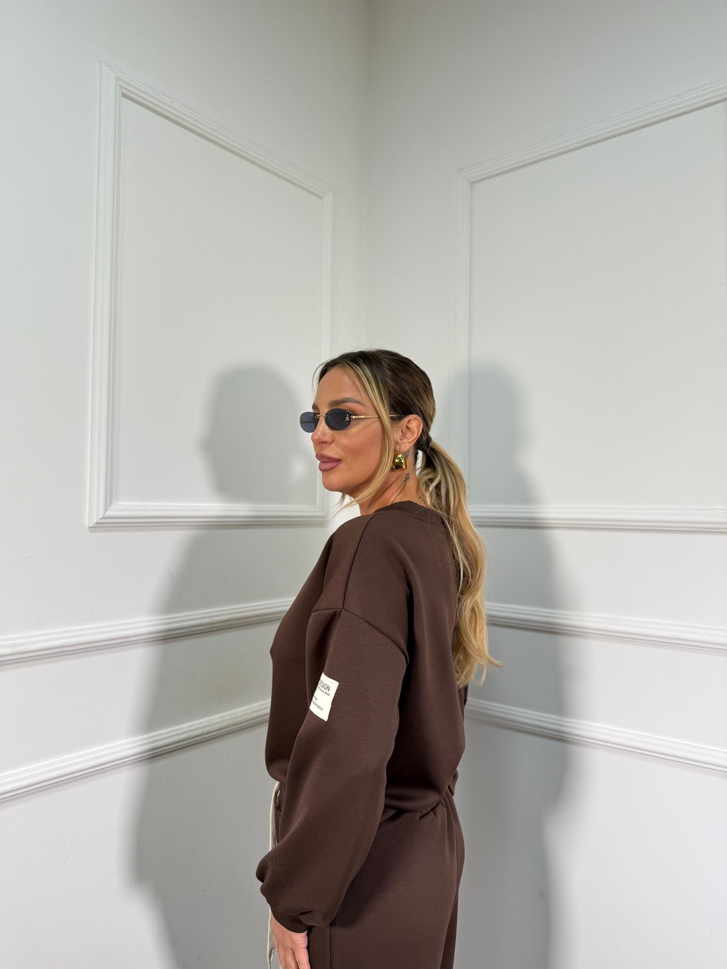 Coordinato in tuta Casual cioccolato 22041