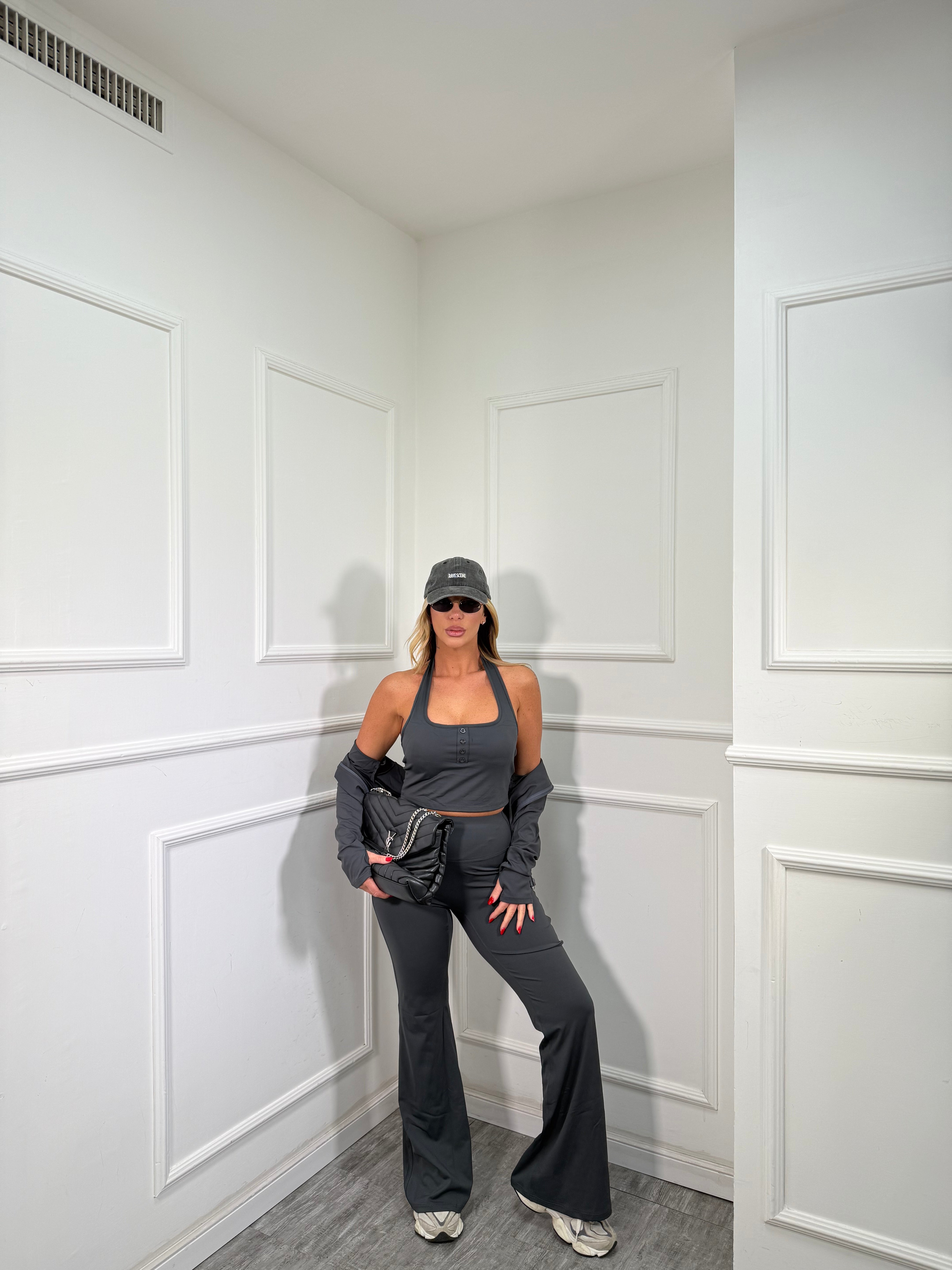 Triset in lycra contenitiva Robyn grigio antracite rtt59058