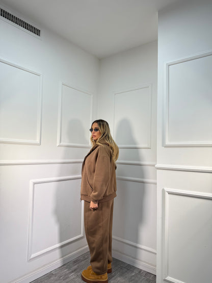 Coordinato in tuta Magnolia camel by justwest 12601p