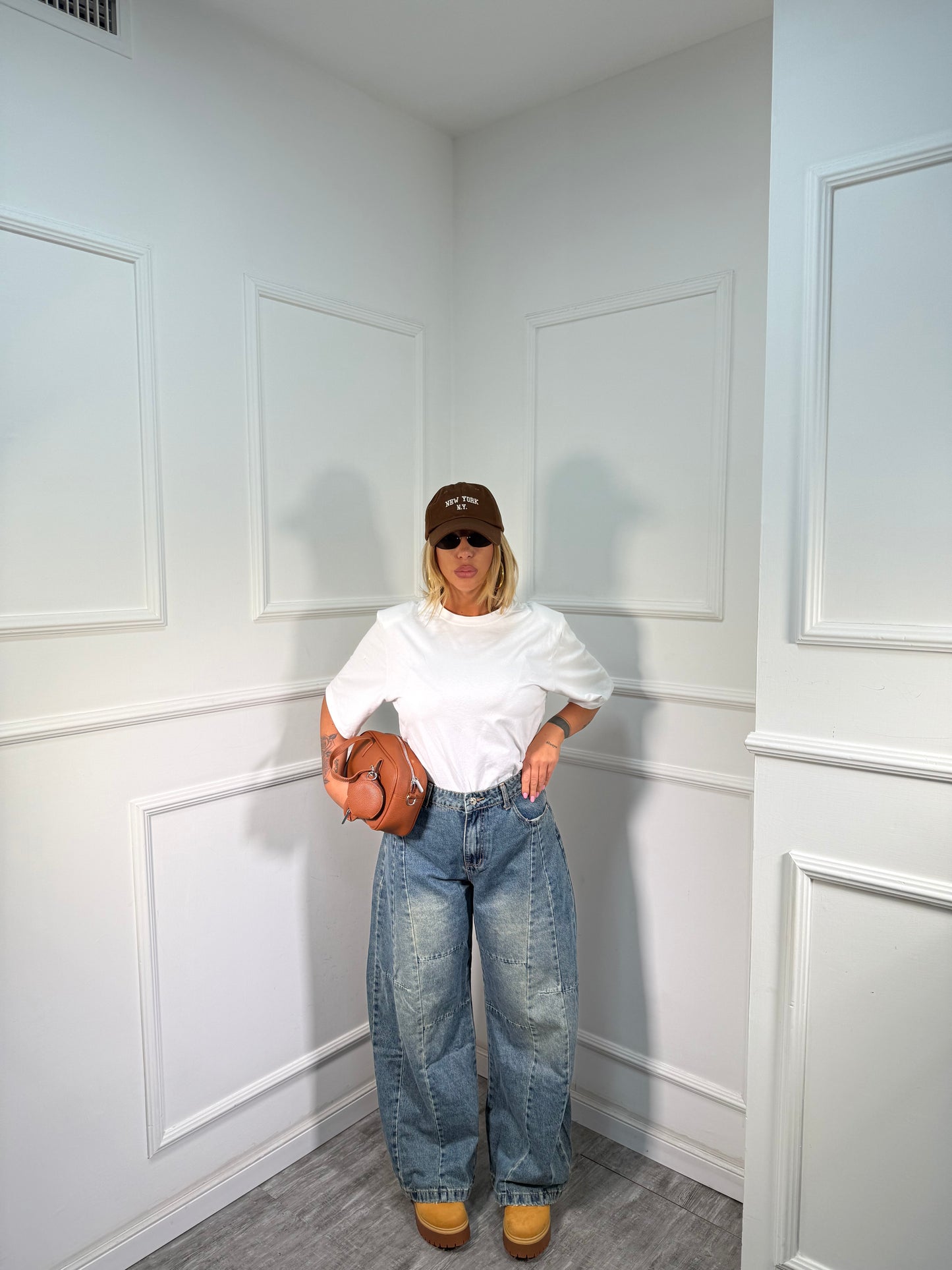 Jeans balloon Christopher lavaggio sabbiato by monique s22108