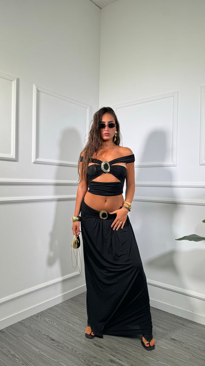 Coordinato in lycra Scorpios nero 2515