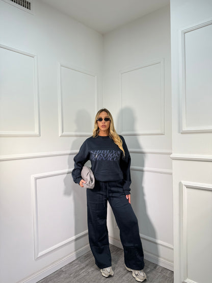 Coordinato in tuta Shibuya blu rt739