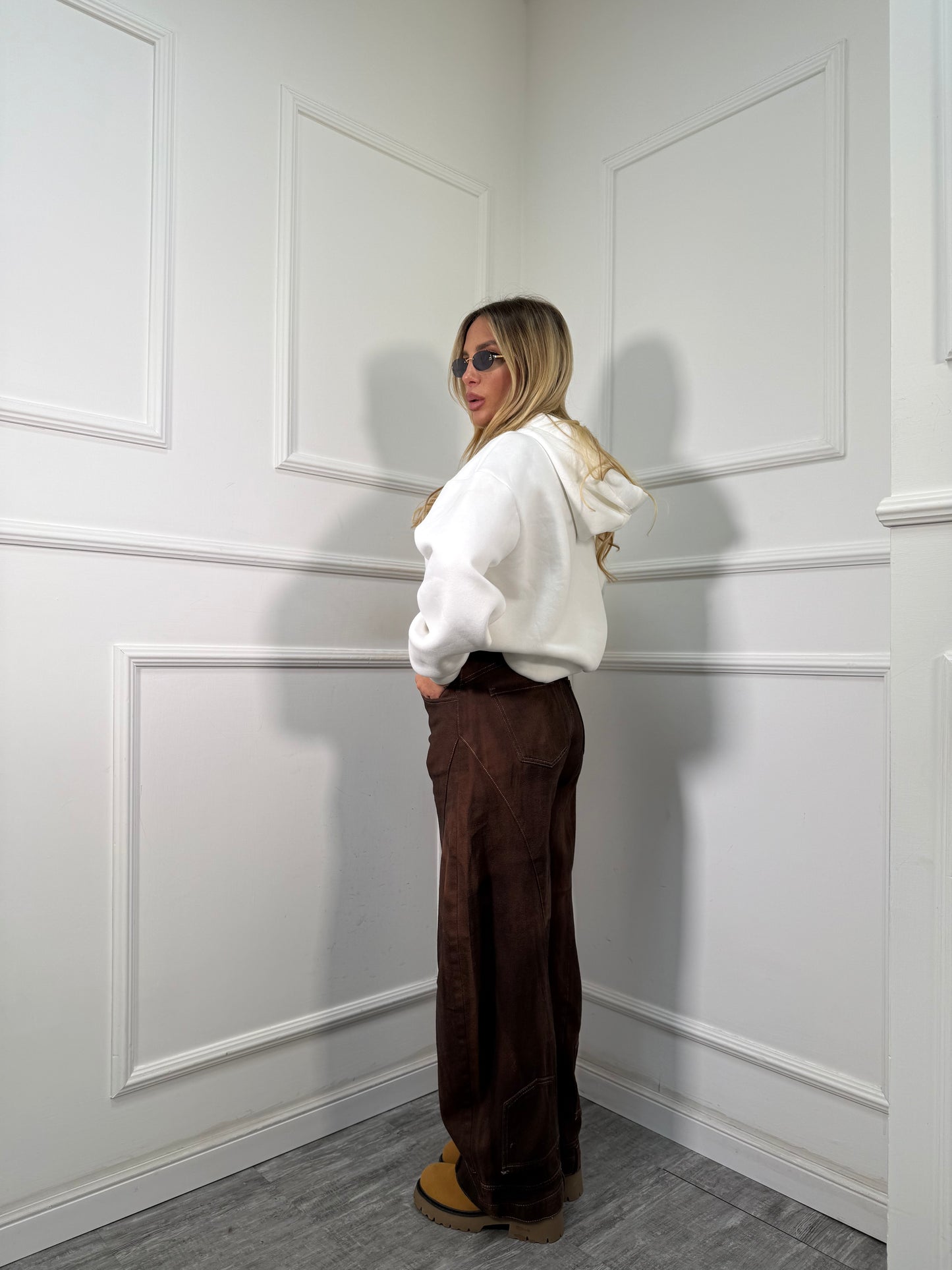 Jeans balloon Reverse marrone yx523