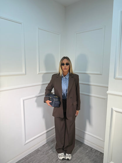 Tailleur Zaira cioccolato m11088