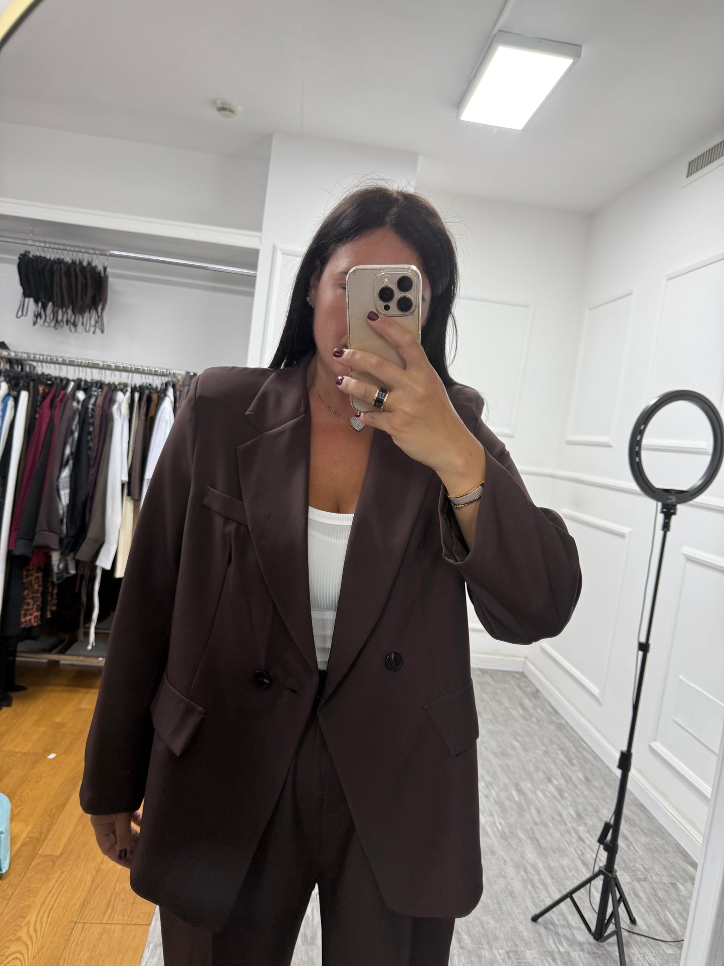 Tailleur Elena cioccolato curvy 46/52 15864