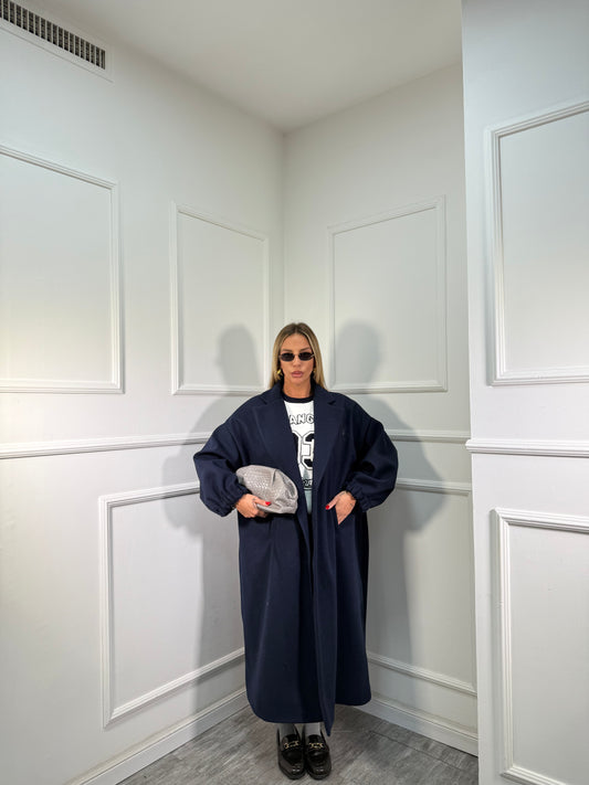 Maxi coat Favola blu 22301