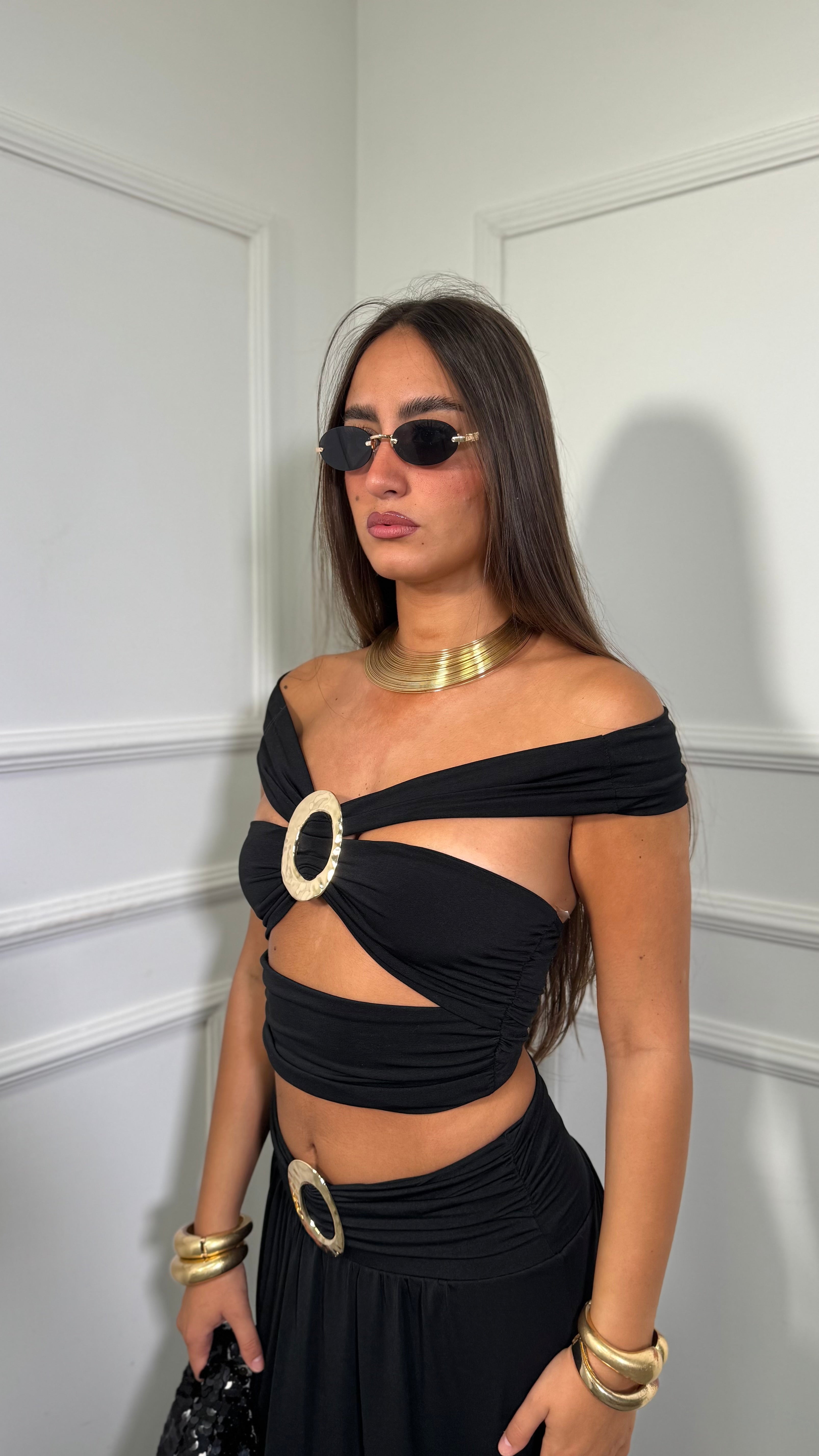 Coordinato in lycra Scorpios nero 2515