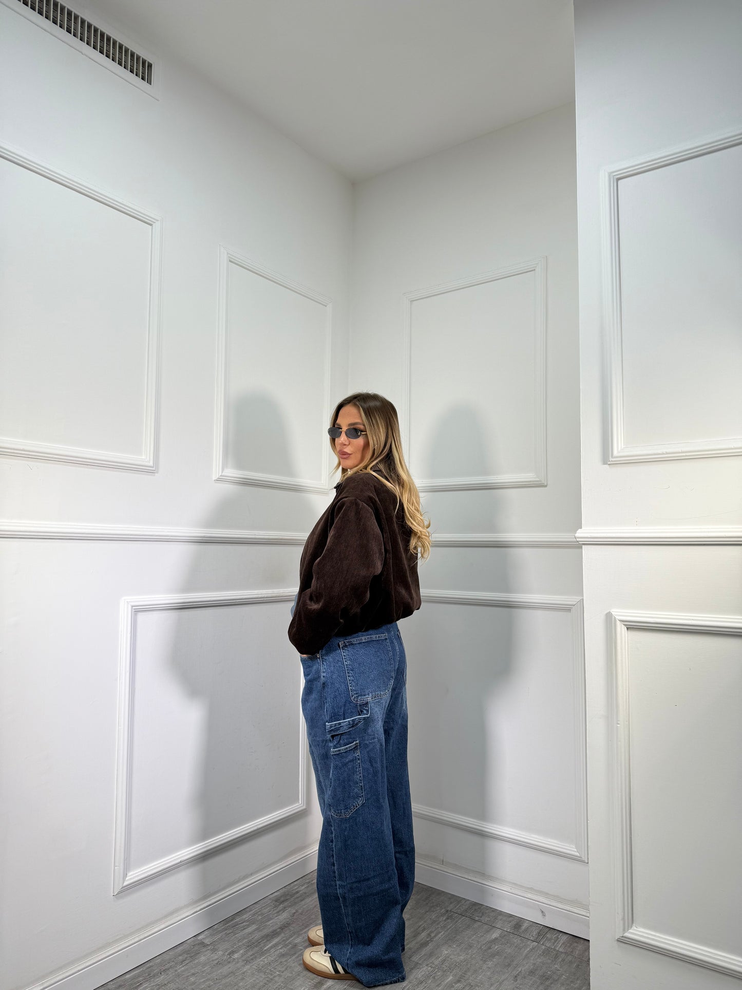 Jeans carpenter Curvy lavaggio scuro ywp1510