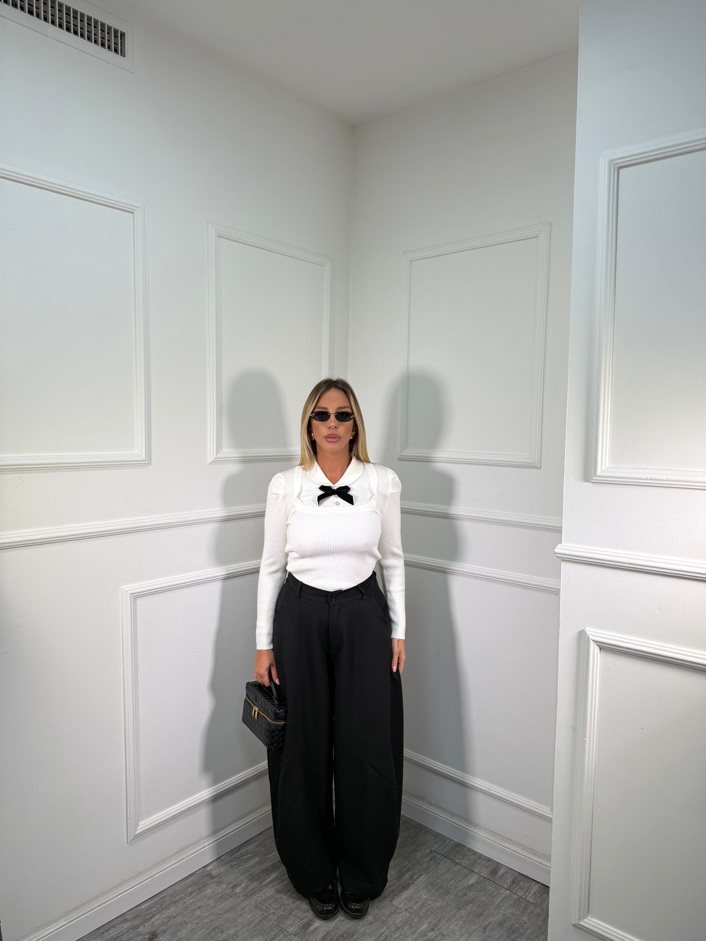 Pantaloni palazzo balloon Easy nero 66690