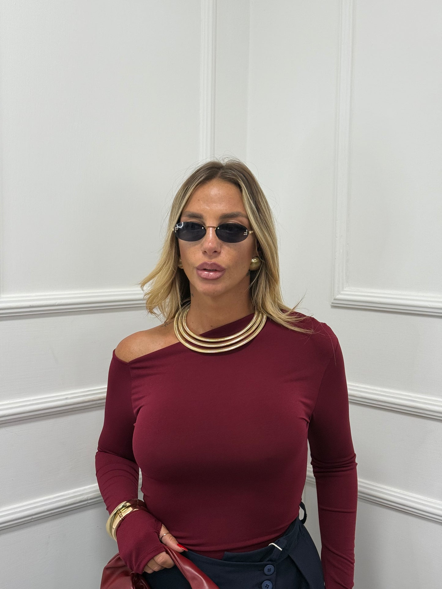 Collier tris oro