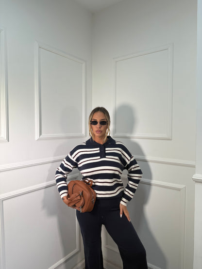 Coordinato lana rasata Butter blu 12526