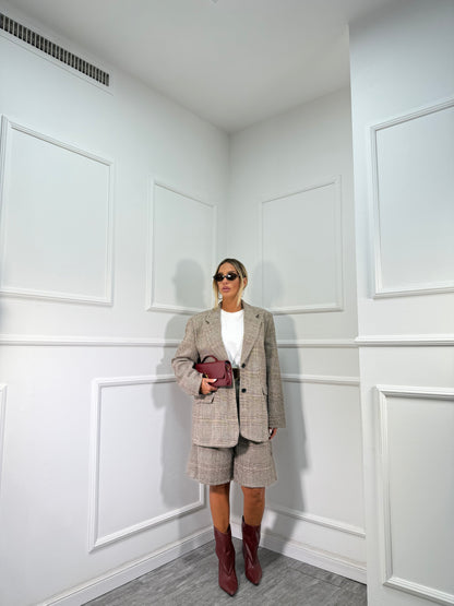 Tailleur principe di galles Jamie marrone 2813