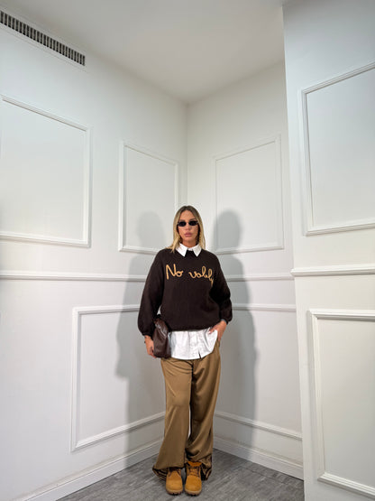 Pantatuta palazzo Oxford camel 6865