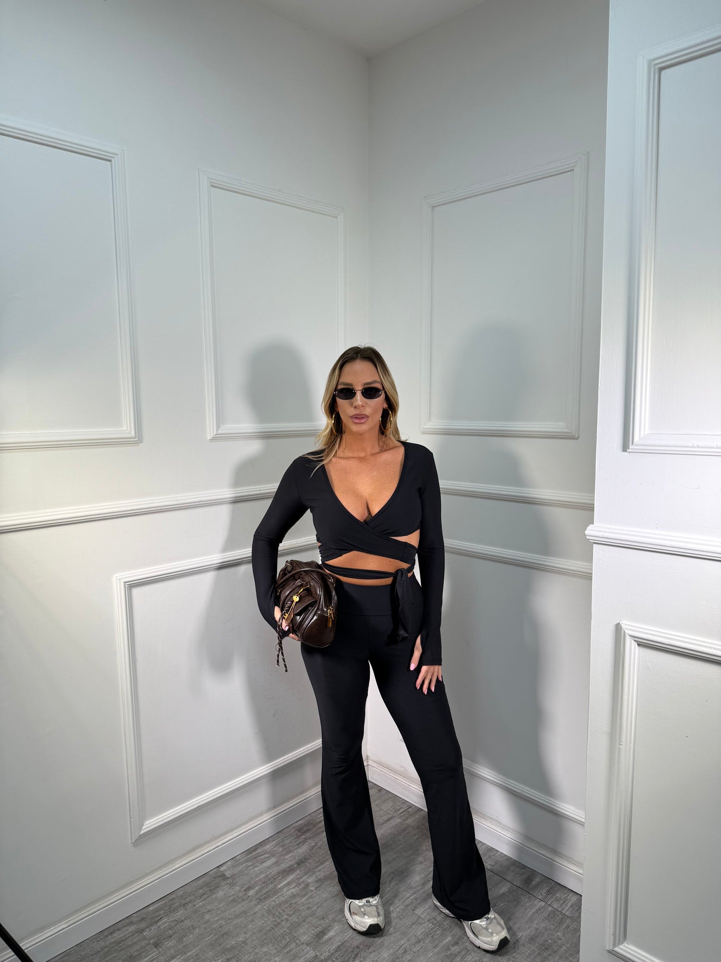 Coordinato in lycra Urban nero 0001