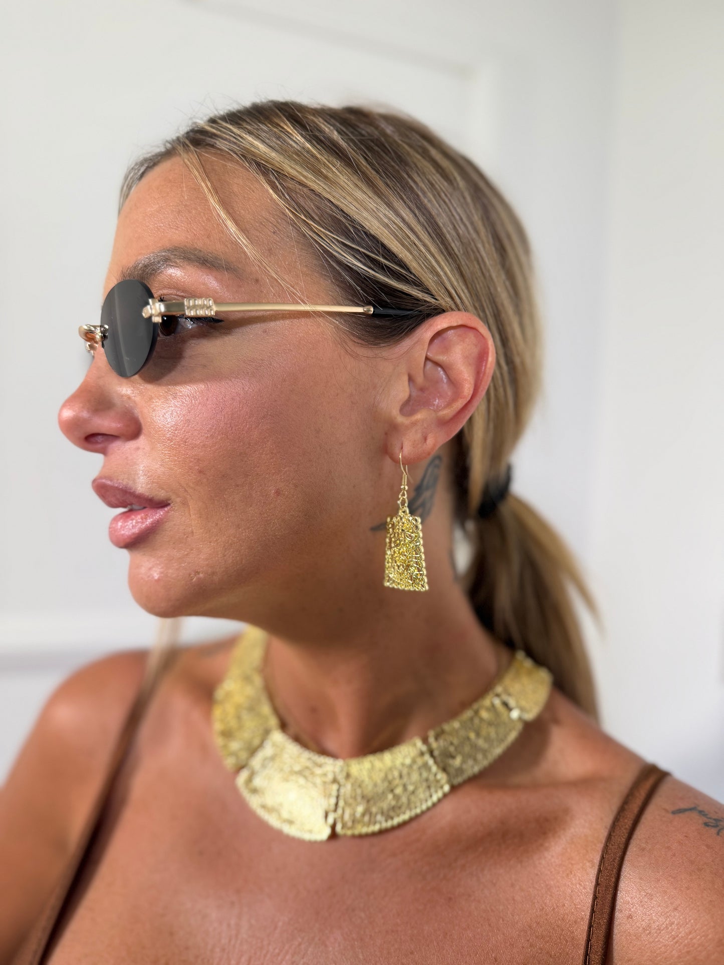 Coordinato collana + orecchini oro