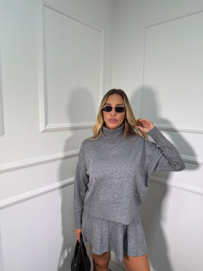 Coordinato lana rasata Paris grigio G153