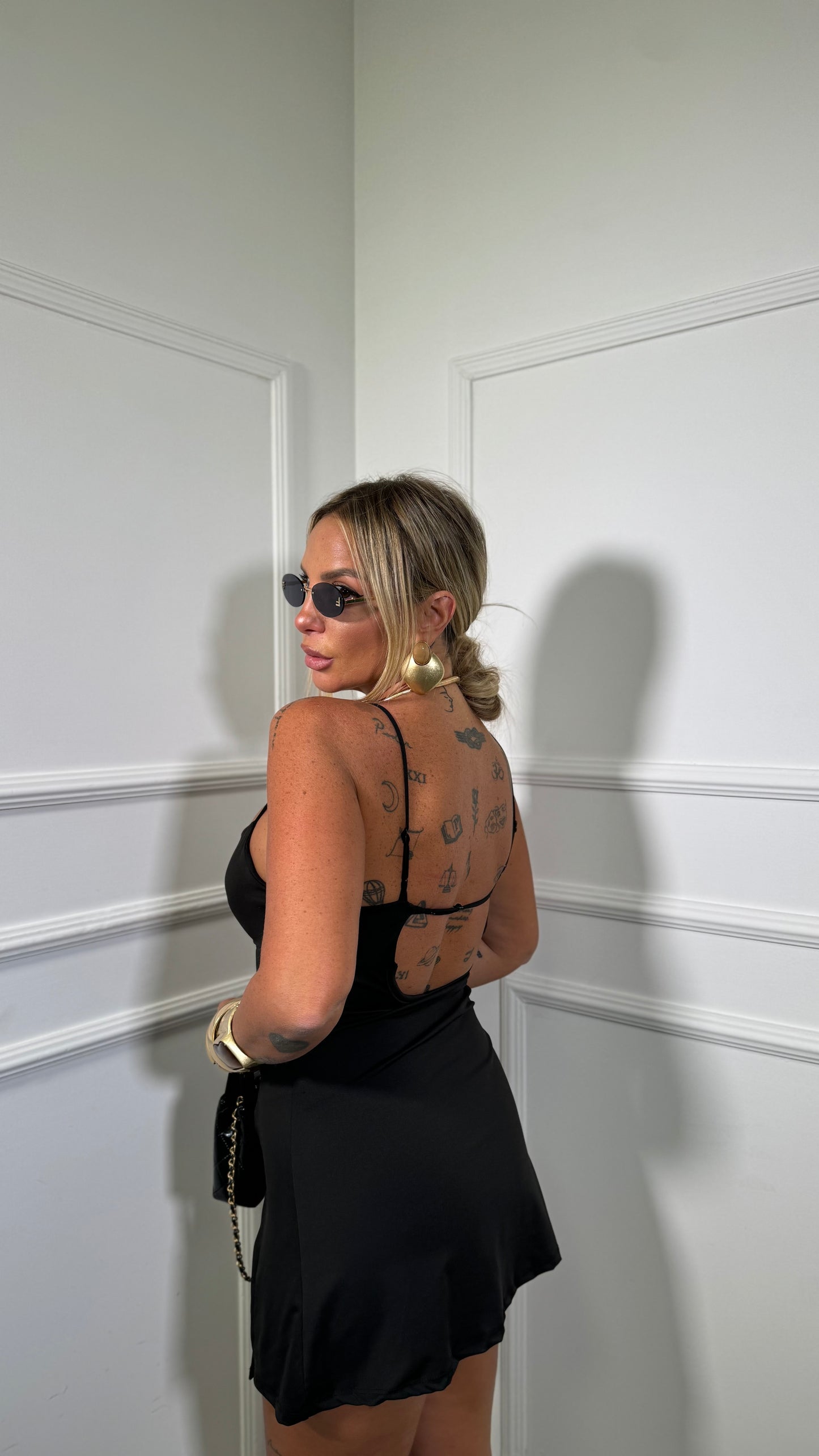 Jumpsuit in lycra Suamy nero