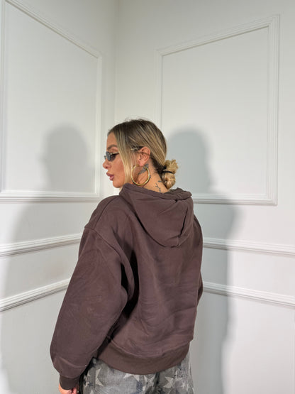 Felpa strutturata Starbucks cacao K-3703