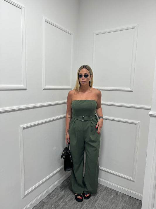 Jumpsuit Clara verde militare