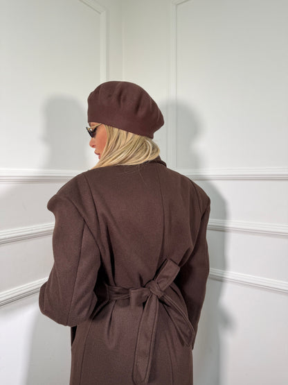 Cappotto misto lana Empire cioccolato 251631