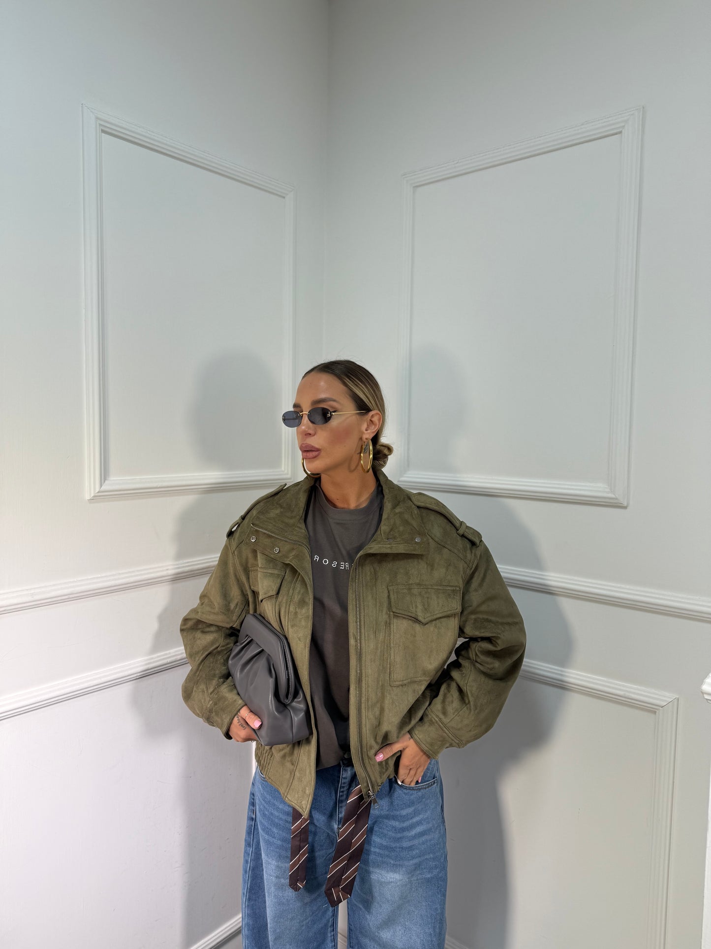 Bomber eco renna Hyde verde oliva har007