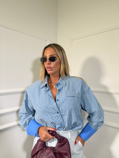 Camicia a quadretti Syria blu 2764