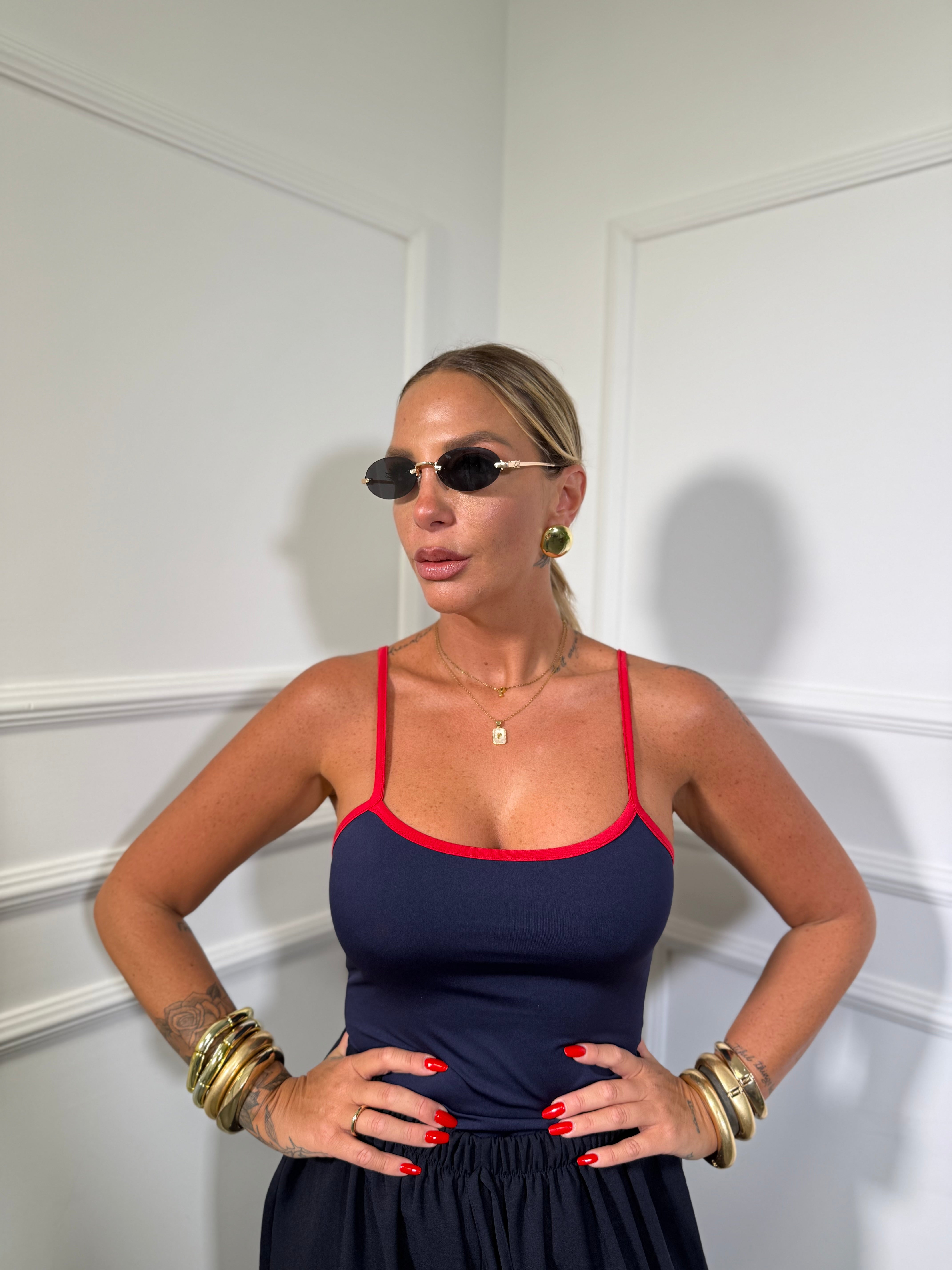 Body in lycra contrast Jessy (vari colori) 26898