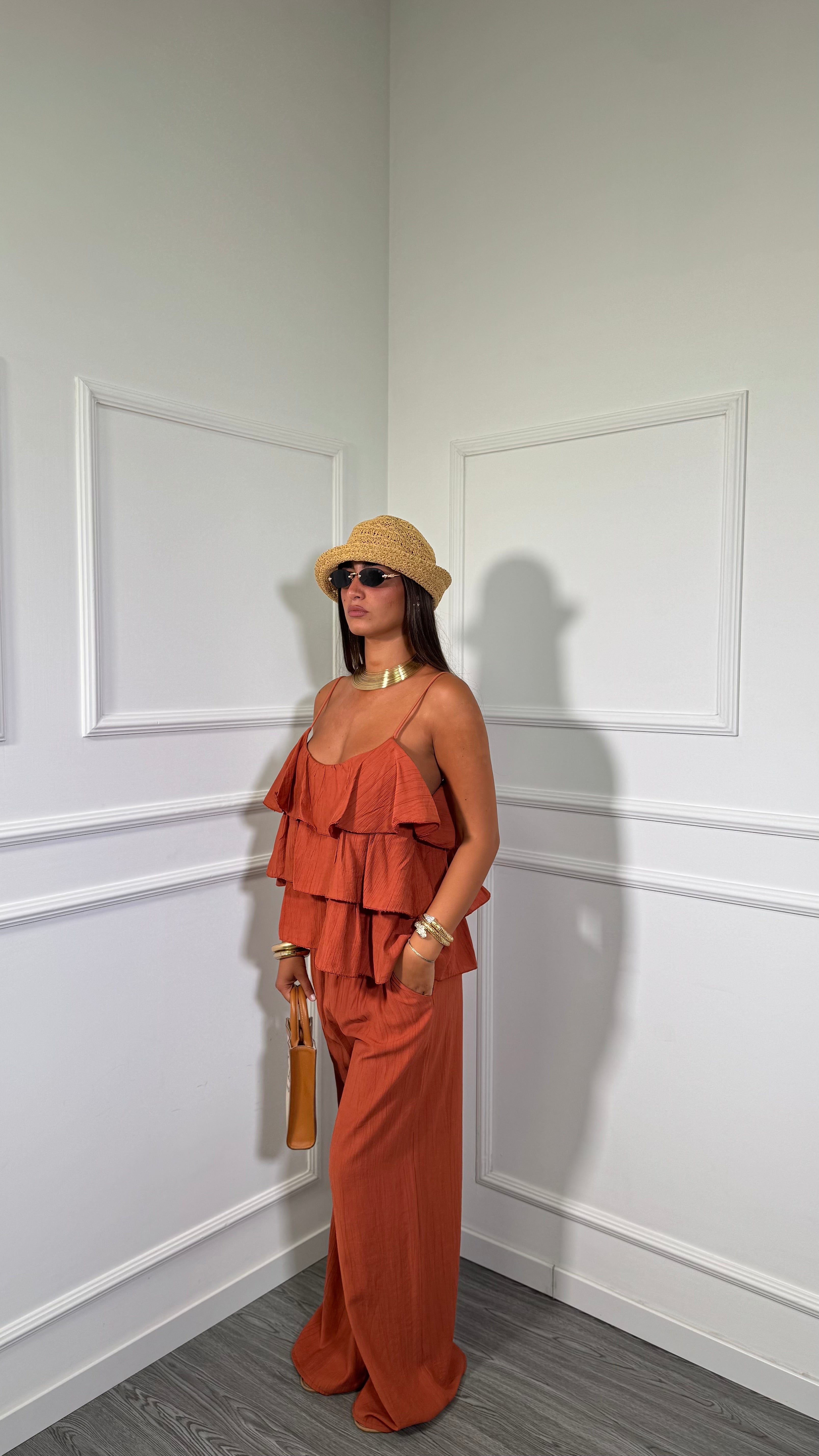 Coordinato con rouges Keyla ruggine 1116