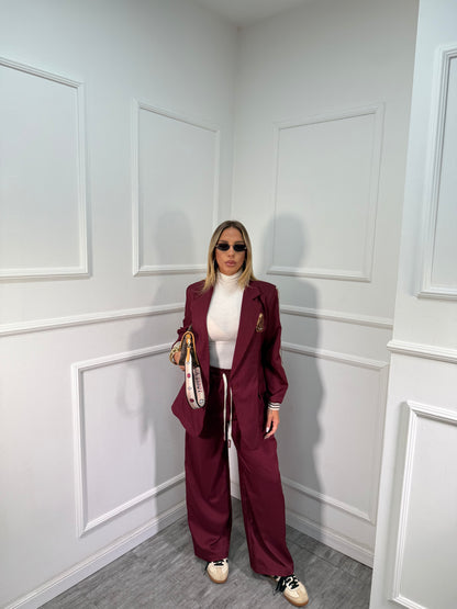 Tailleur Bear bordeaux 25959