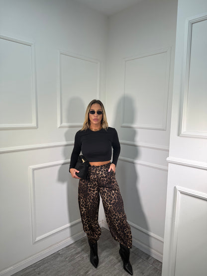 Pantaloni balloon Destiny maculato 6740