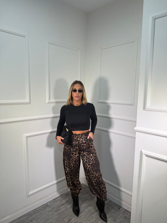 Pantaloni balloon Destiny maculato 6740