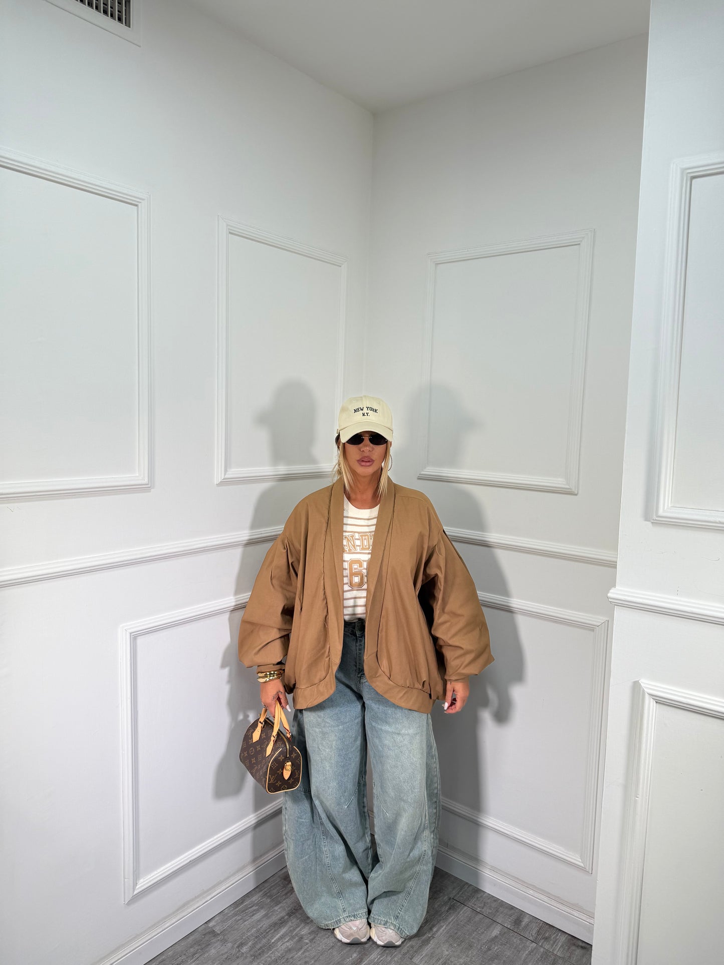 Giacca balloon Lavinia camel 6731