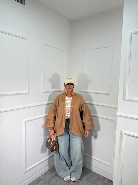 Giacca balloon Lavinia camel 6731