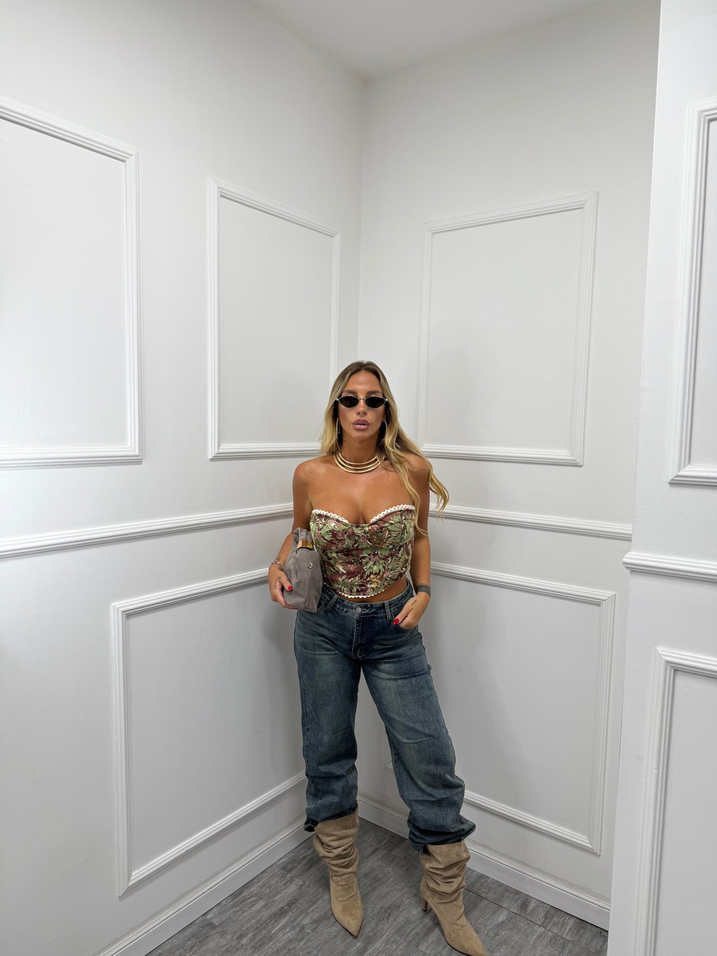 Jeans wide leg Edith lavaggio slavato fx9119